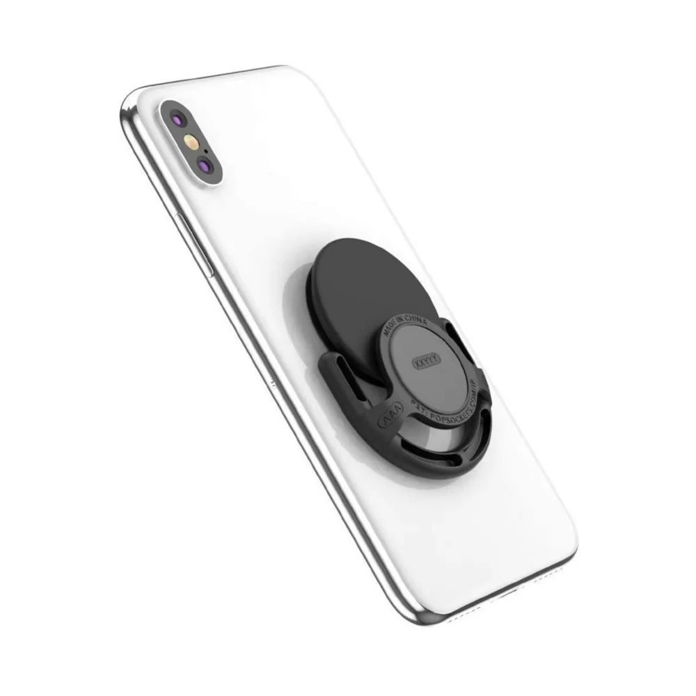 PopSockets PopMount Multi-Surface Wall Mount For Phones With PopSockets - Black